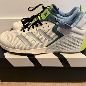 **BRAND NEW** Adidas Dropset 3 – Chalk White/Silver Metallic/Preloved Teal – Men